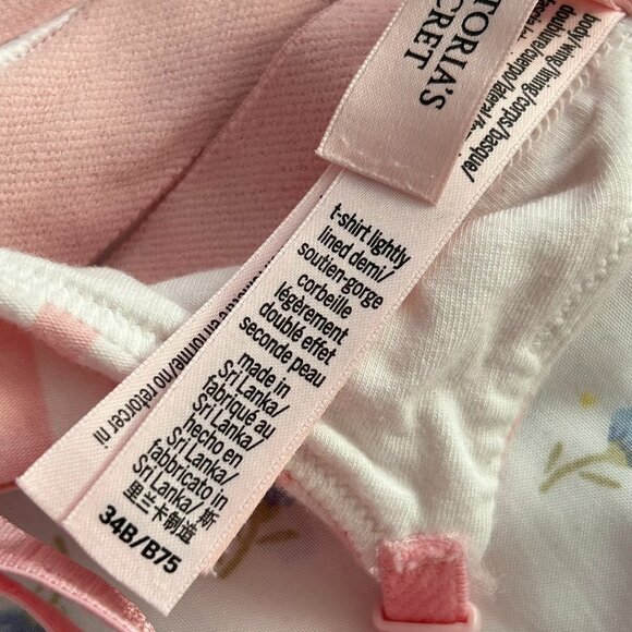 Victoria's Secret Pink and White Striped Bra - Picture 7 of 7